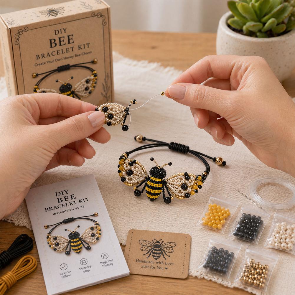 Jewelry Making Kits For Girls - 動物DIYビーズブレスレット作成キット かわいいチャーム ジュエリークラフトセット 創造的な友情ブレスレット 女の子・ティーン向けギフト