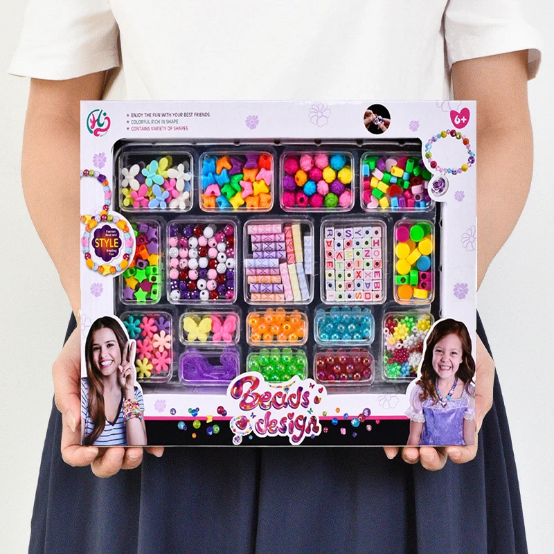 Jewelry Making Kits For Girls - 女の子 DIY ビーズセットジュエリー作成キット子供のための女の子パールビーズブレスレットリングネックレス創造性キットアートクラフトおもちゃ