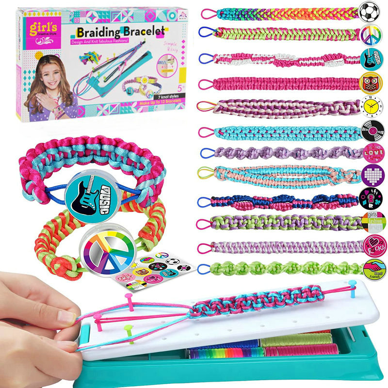 Jewelry Making Kits For Girls - 友情ブレスレット作成キット 女の子用 DIY クラフトキット おもちゃ 誕生日