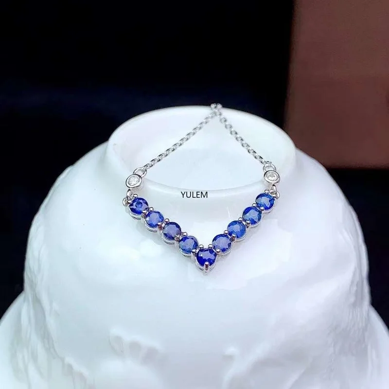 Jewelry Making University - ユレム-ジュエリー作り用の天然aaaaサファイアチャーム、マジックブルースリランカ、3mm