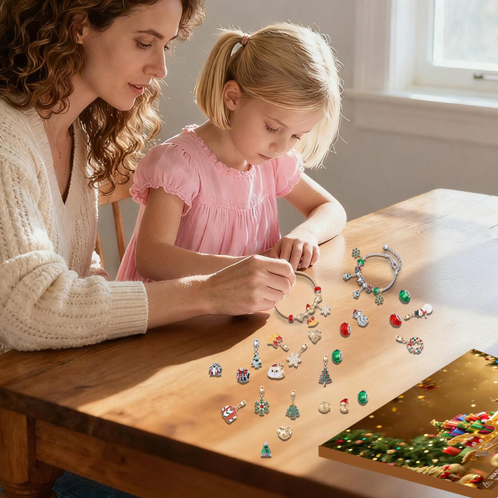 Jewelry Making Advent Calendar - カレンダー アドベント ブレスレット 24日間 ジュエリー作り カウントダウン