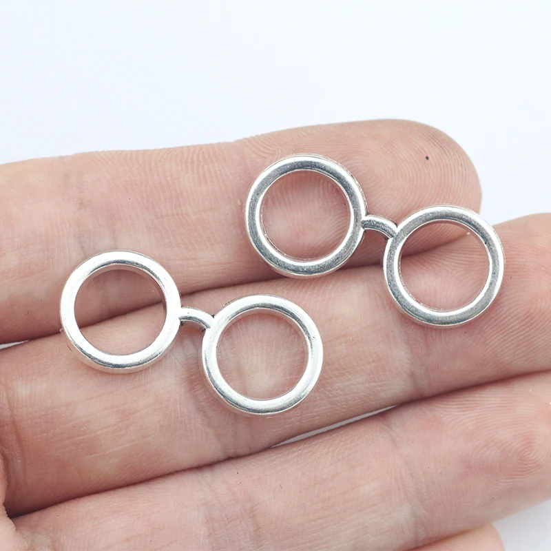 亜鉛合金メガネチャーム,アンティークシルバーカラー,ペンダン - Jewelry Making Glasses のレビューと価格