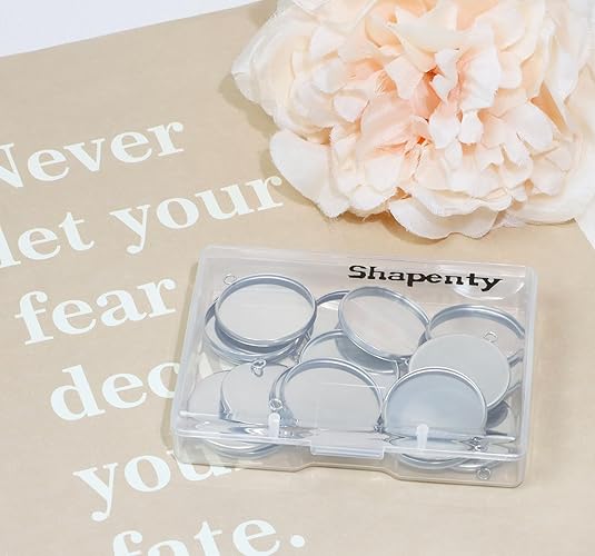 20個のステンレス鋼ラウンドベゼルブランクペンダントトレイ、 - Jewelry Making Tray のレビューと価格