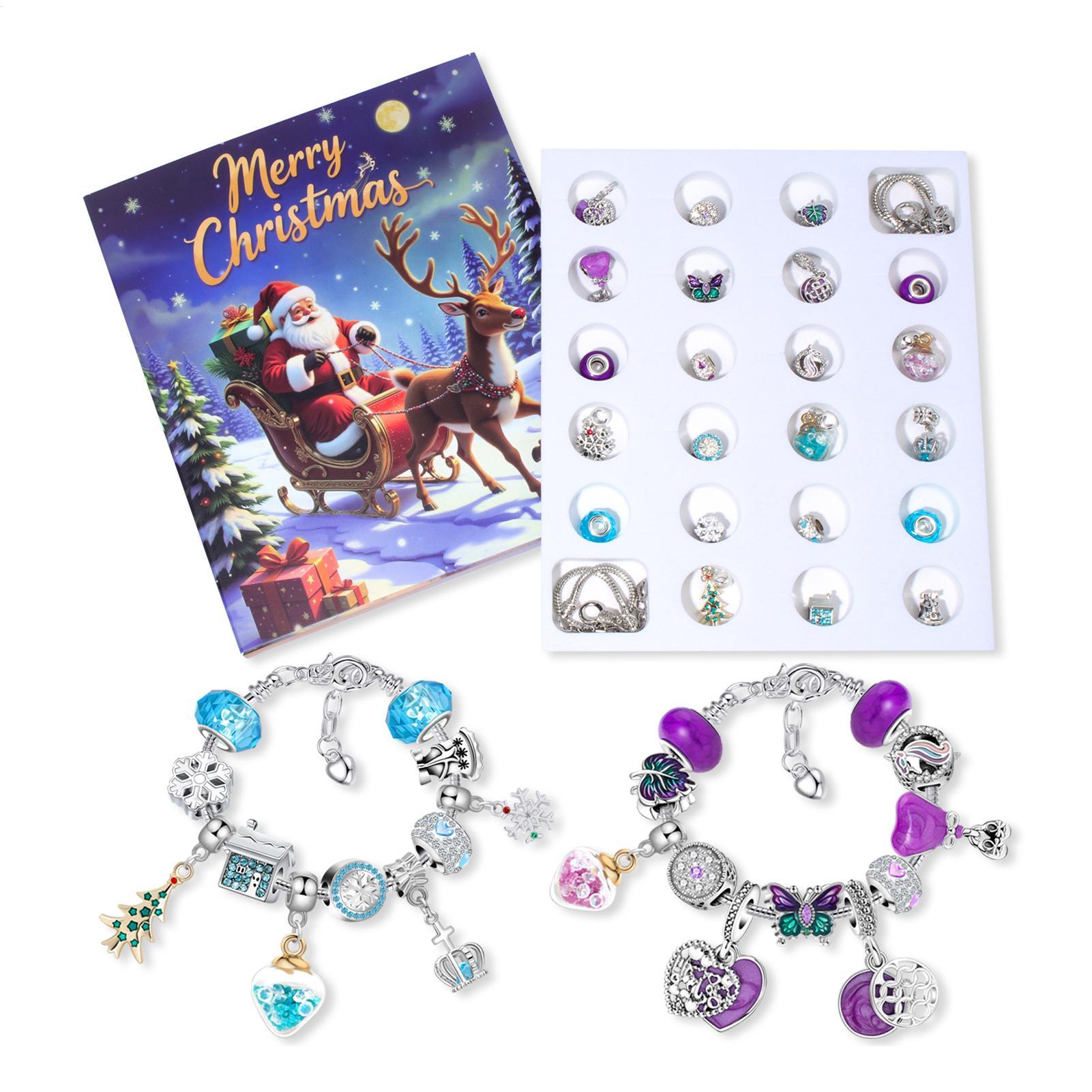 24日間クリスマスカウントダウンアドベントカレンダーギフトボ - Jewelry Making Advent Calendar のレビューと価格