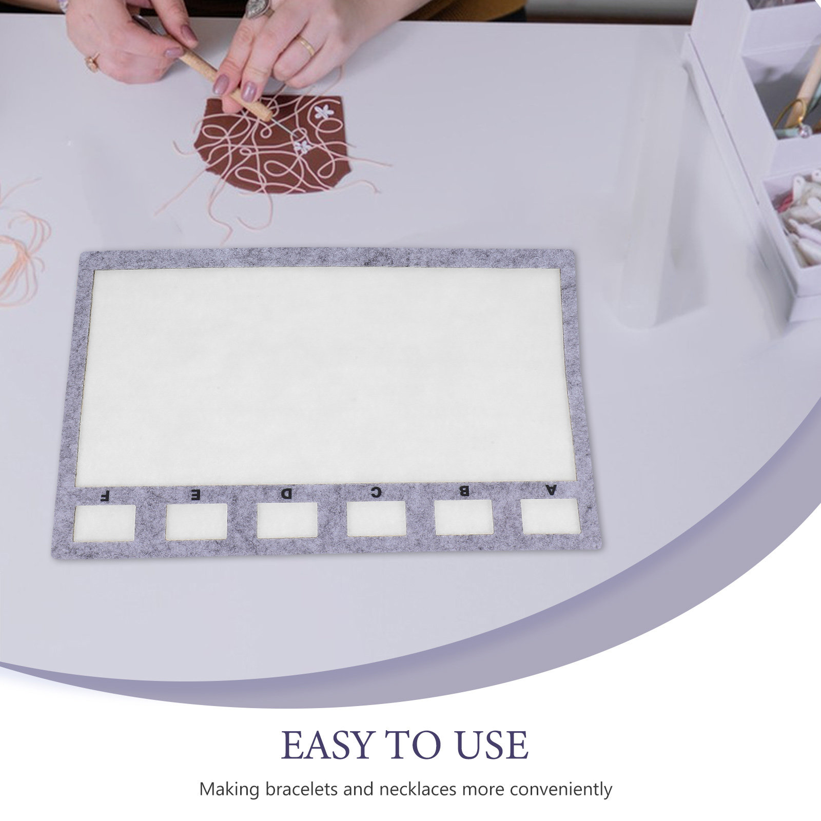 フェルトビーズマット ブレスレット ビーズボードトレイ ジュ - Jewelry Making Tray のレビューと価格