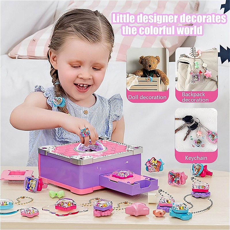 3Dステッカーメーカーキット DIYジュエリー製作マシン ア - Jewelry Making Kits For Girls のレビューと価格