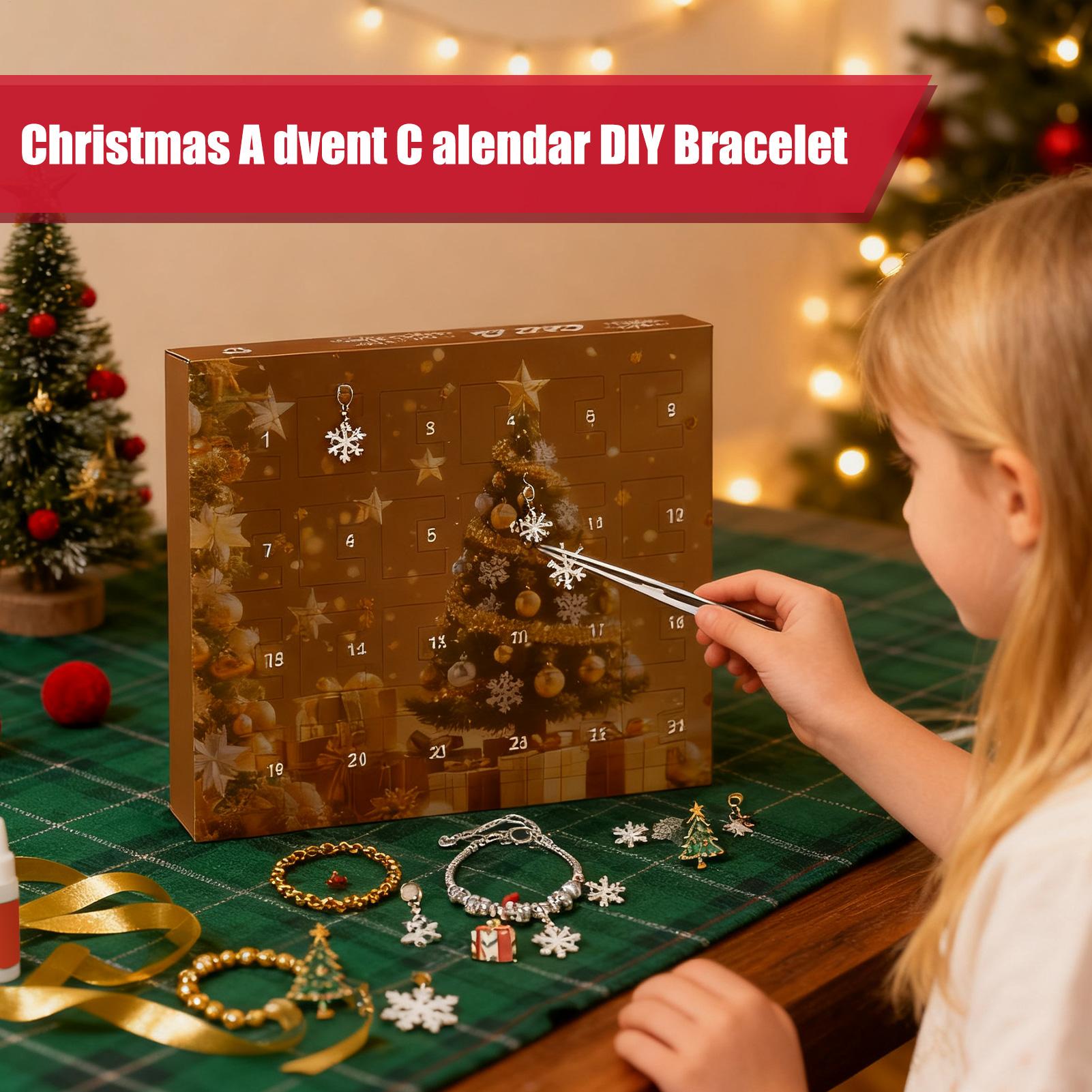 クリスマスカレンダー アドベントブレスレット 24日間 ジュ - Jewelry Making Advent Calendar のレビューと価格