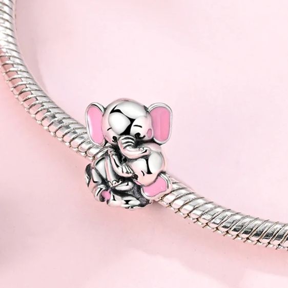 S925 ハート母娘ダングルチャームビーズフィットオリジナル - Jewelry Making Beads のレビューと価格
