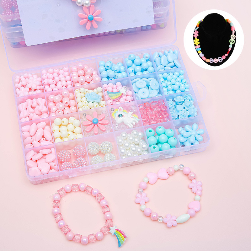子供の手作りビーズ女の子着用ビーズ知育玩具 Diy ジュエリ - Jewelry Making Kits For Girls のレビューと価格