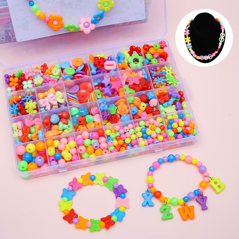 子供の手作りビーズ女の子着用ビーズ知育玩具 Diy ジュエリ - Jewelry Making Kits For Girls のレビューと価格