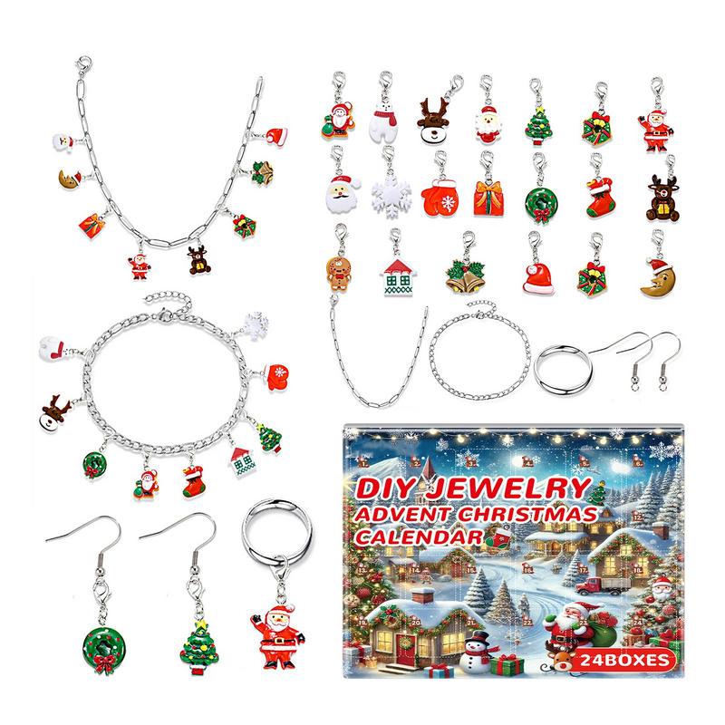 女の子のためのジュエリーカレンダー,ブレスレット作成キット, - Jewelry Making Advent Calendar のレビューと価格