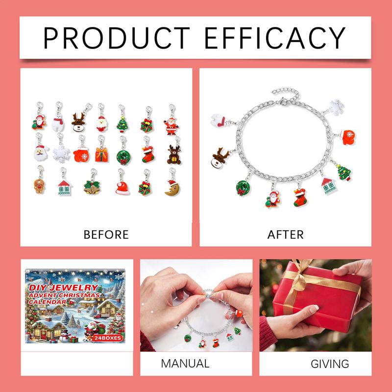 女の子のためのジュエリーカレンダー,ブレスレット作成キット, - Jewelry Making Advent Calendar のレビューと価格