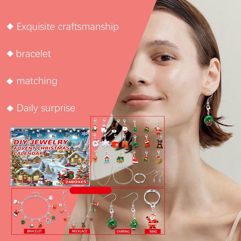 女の子のためのジュエリーカレンダー,ブレスレット作成キット, - Jewelry Making Advent Calendar のレビューと価格