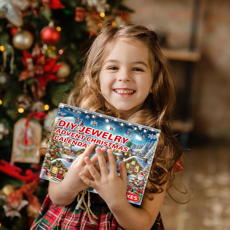 女の子のためのジュエリーカレンダー,ブレスレット作成キット, - Jewelry Making Advent Calendar のレビューと価格
