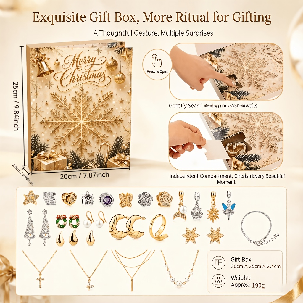 24個入りアドベントカレンダーDIYメタルビーズブレスレット - Jewelry Making Advent Calendar のレビューと価格