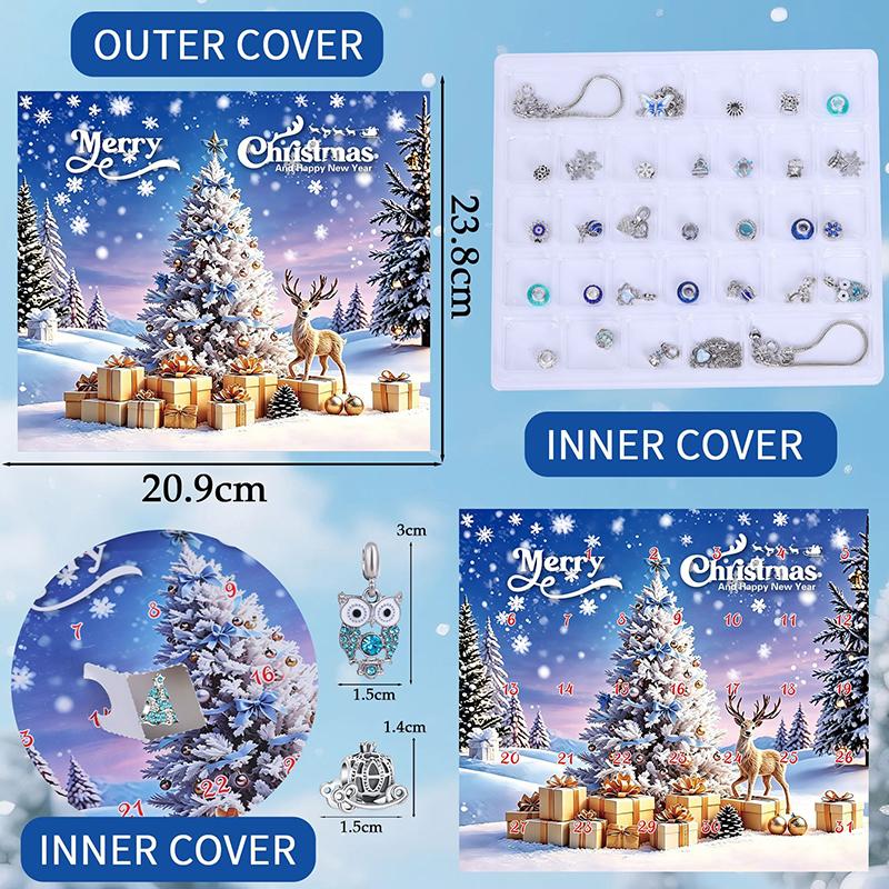 クリスマスアドベントカレンダー ジュエリーメイキングキット  - Jewelry Making Advent Calendar のレビューと価格