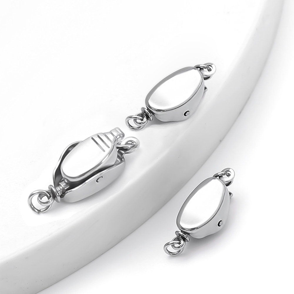 5 個のチタン鋼ネックレスバックルステンレス鋼サドルバックル - Jewelry Making Beads のレビューと価格