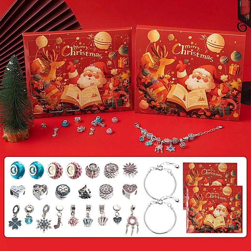 子供のジュエリーカレンダー,ブレスレット作成キット,カウント - Jewelry Making Advent Calendar のレビューと価格