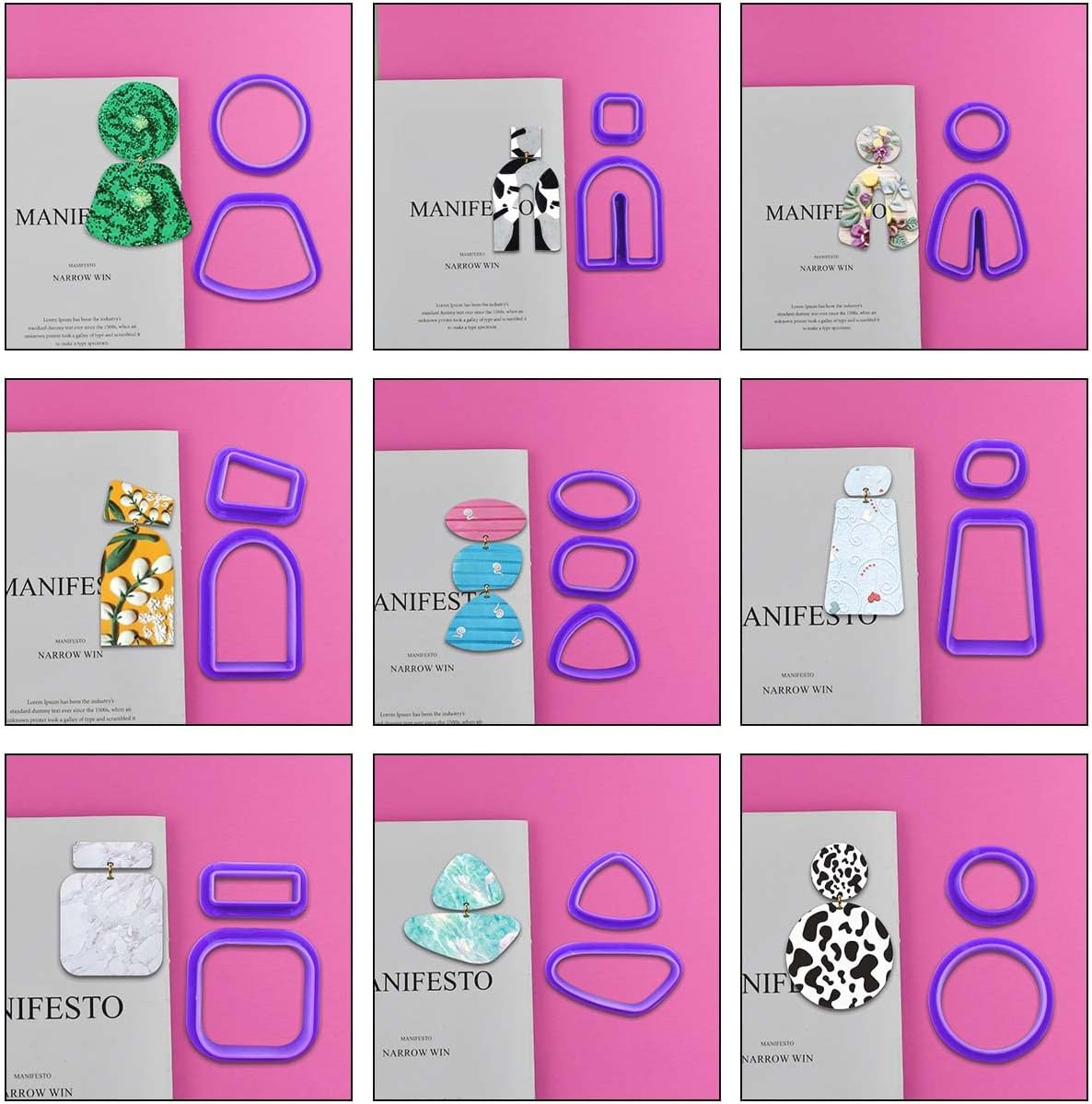ポリマークレイイヤリング作成キット、18個のツール、24個の - Jewelry Making Kits For Girls のレビューと価格