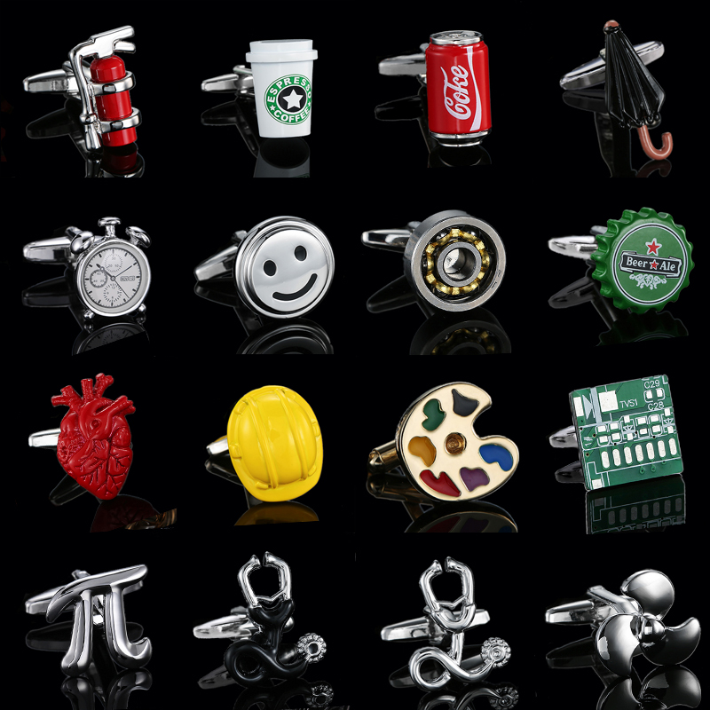 高品質メンズフレンチシャツカフス帽子消火器ライフカフスボタン - Jewelry Making Business のレビューと価格