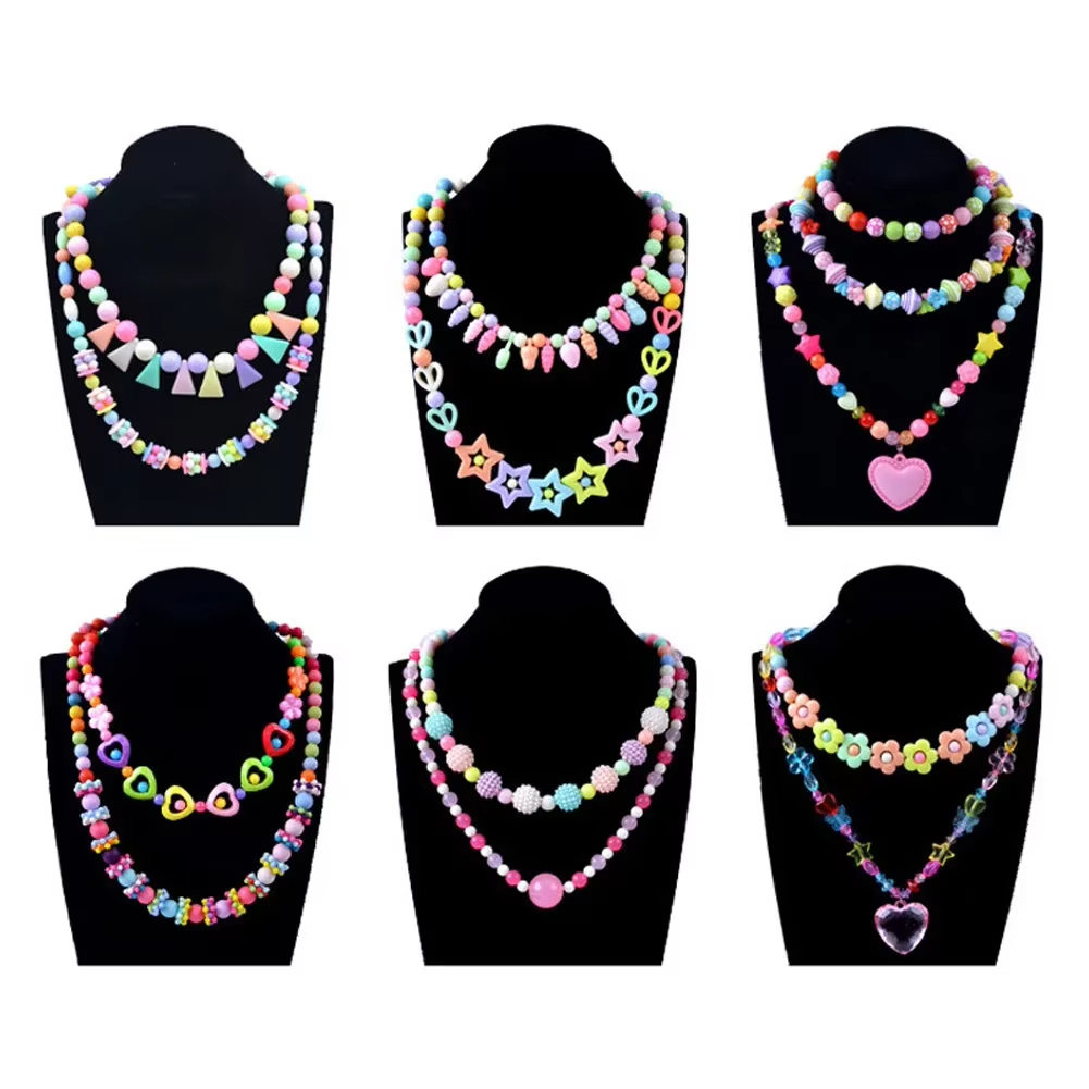 DIY手作りビーズ子供用おもちゃ、創造的なルーススペーサービ - Jewelry Making Kits For Girls のレビューと価格