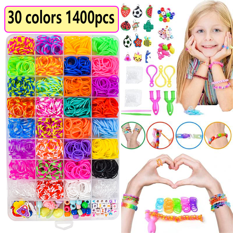 ゴムバンド織機 DIY 手作りブレスレット作成キットビーズの - Jewelry Making Kits For Girls のレビューと価格
