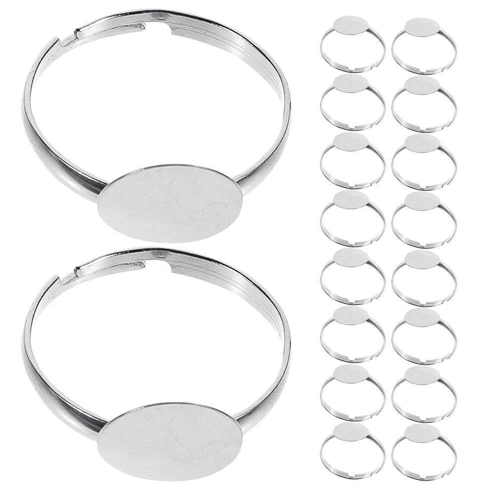 50個入り調整可能なフラットリングベース、パッドサイズ10m - Ring Blank Adjustable のレビューと価格