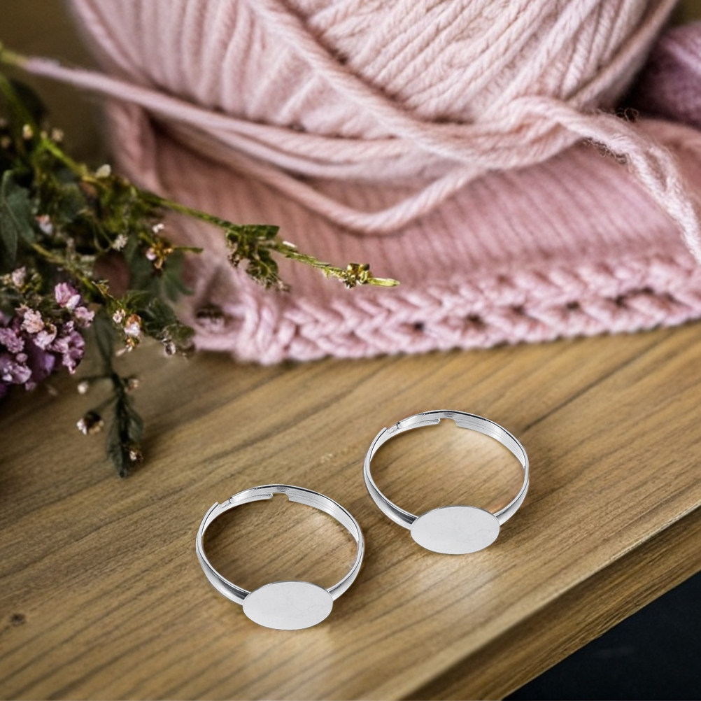 50個入り調整可能なフラットリングベース、パッドサイズ10m - Ring Blank Adjustable のレビューと価格