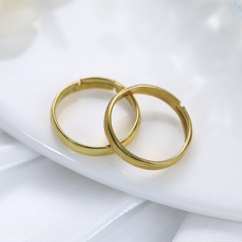 BoYuTe（100個/ロット）真鍮製調整可能なオープンリン - Ring Blank Adjustable のレビューと価格