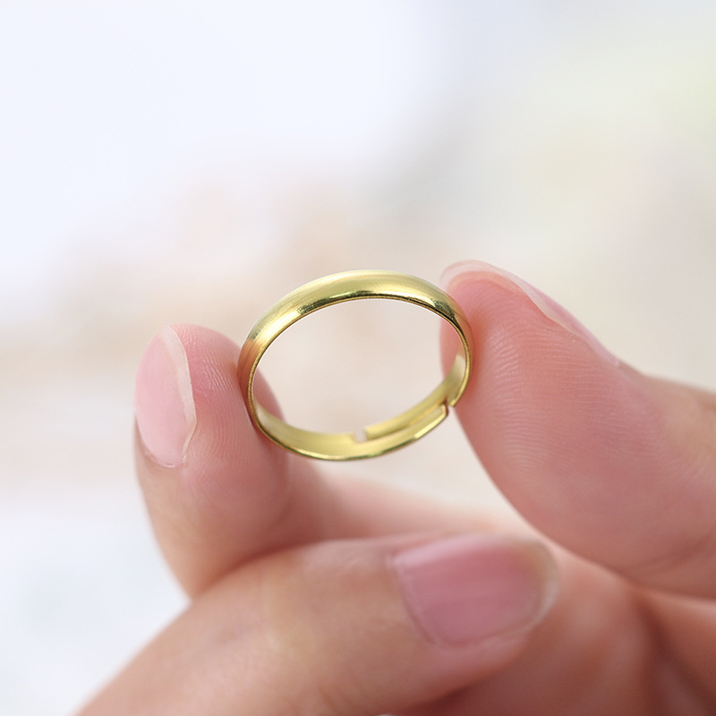 BoYuTe（100個/ロット）真鍮製調整可能なオープンリン - Ring Blank Adjustable のレビューと価格