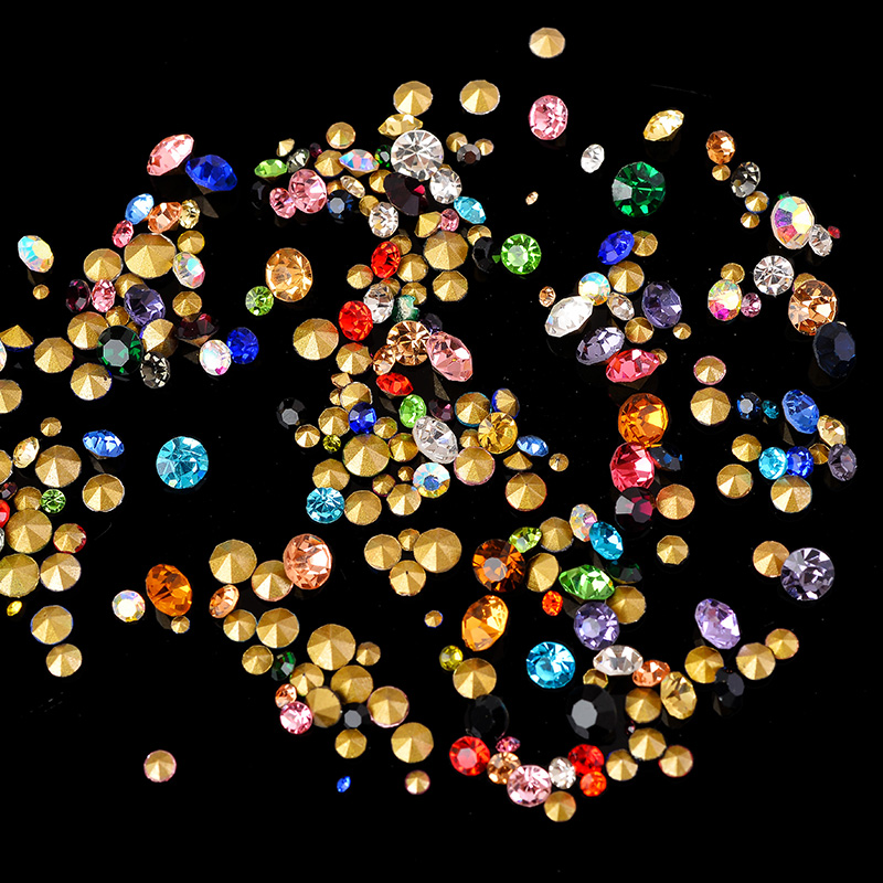 SS2-SS45 ミックスカラーコーンガラスchatons石 - Jewelry Making Glasses のレビューと価格