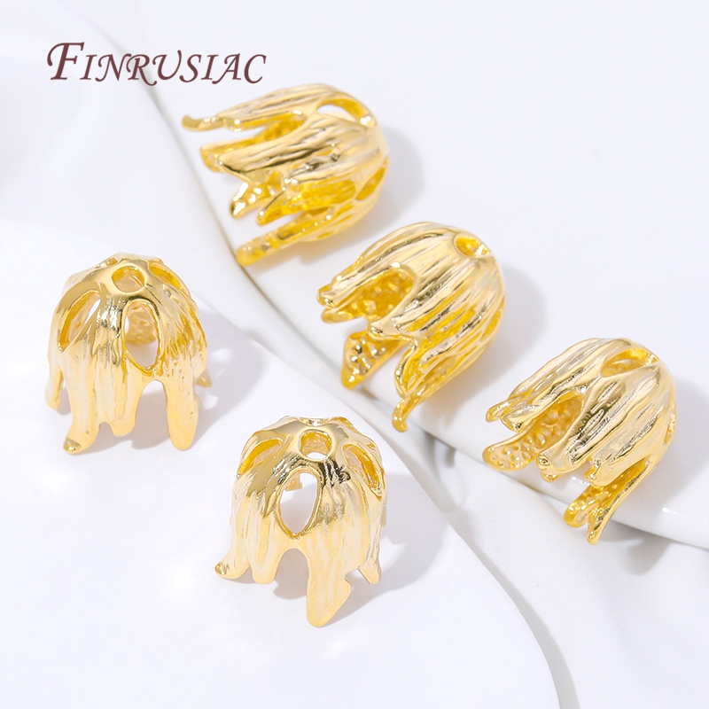 18K金メッキタッセルエンドキャップ卸売ジュエリーパーツ、ブ - Jewelry Making Materials Wholesale のレビューと価格