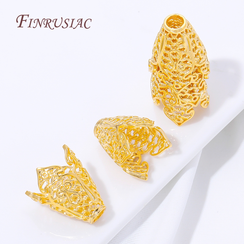 18K金メッキタッセルエンドキャップ卸売ジュエリーパーツ、ブ - Jewelry Making Materials Wholesale のレビューと価格