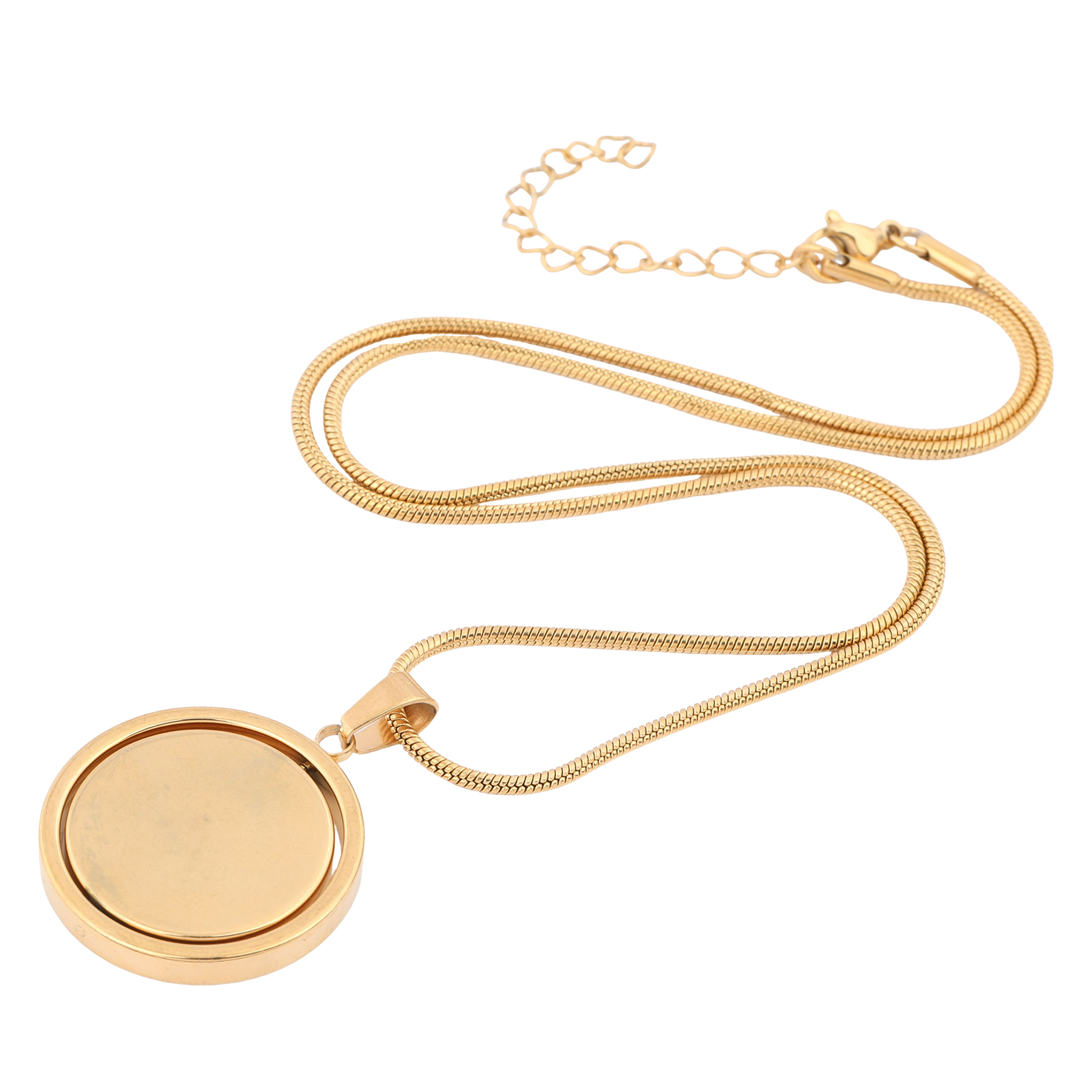 2個入りステンレス製回転ペンダントトレイネックレス20mmラ - Jewelry Making Tray のレビューと価格