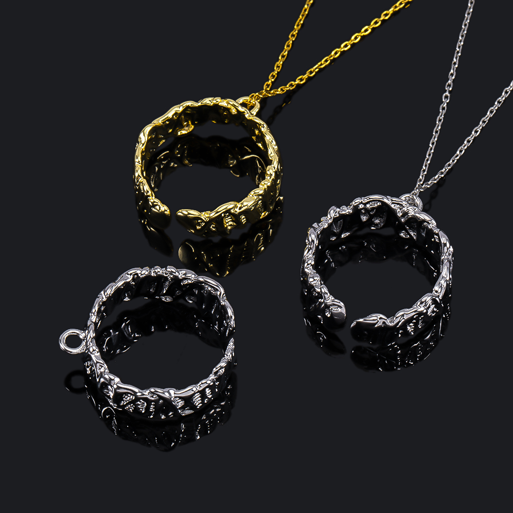 2個入り 金メッキ 不規則 オープン スプリットリング ハン - Jewelry Making Materials Wholesale のレビューと価格