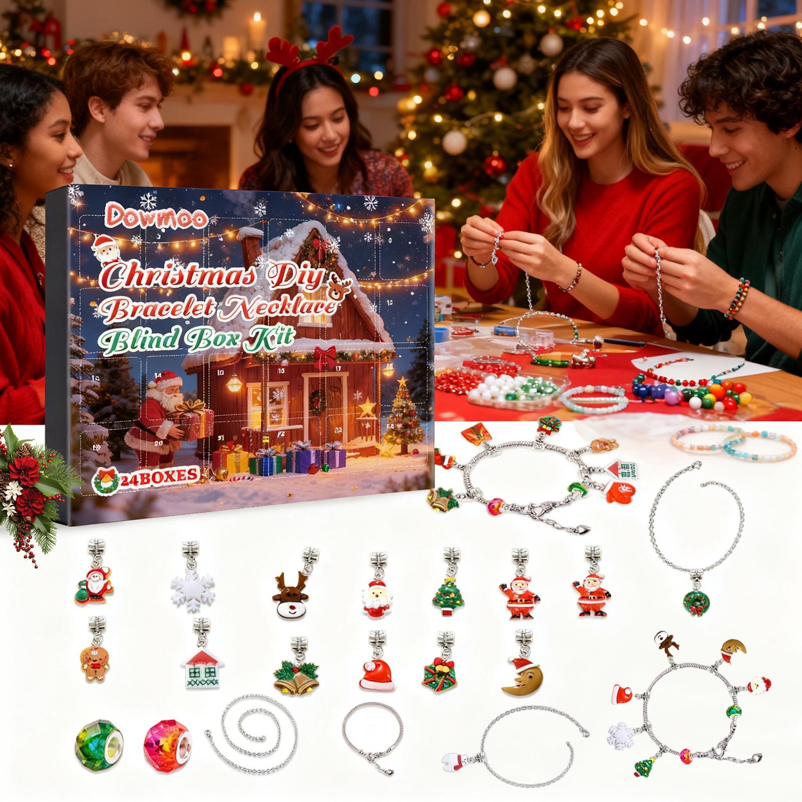 クリスマスアドベントカレンダーブレスレット 24日間 クリス - Jewelry Making Advent Calendar のレビューと価格