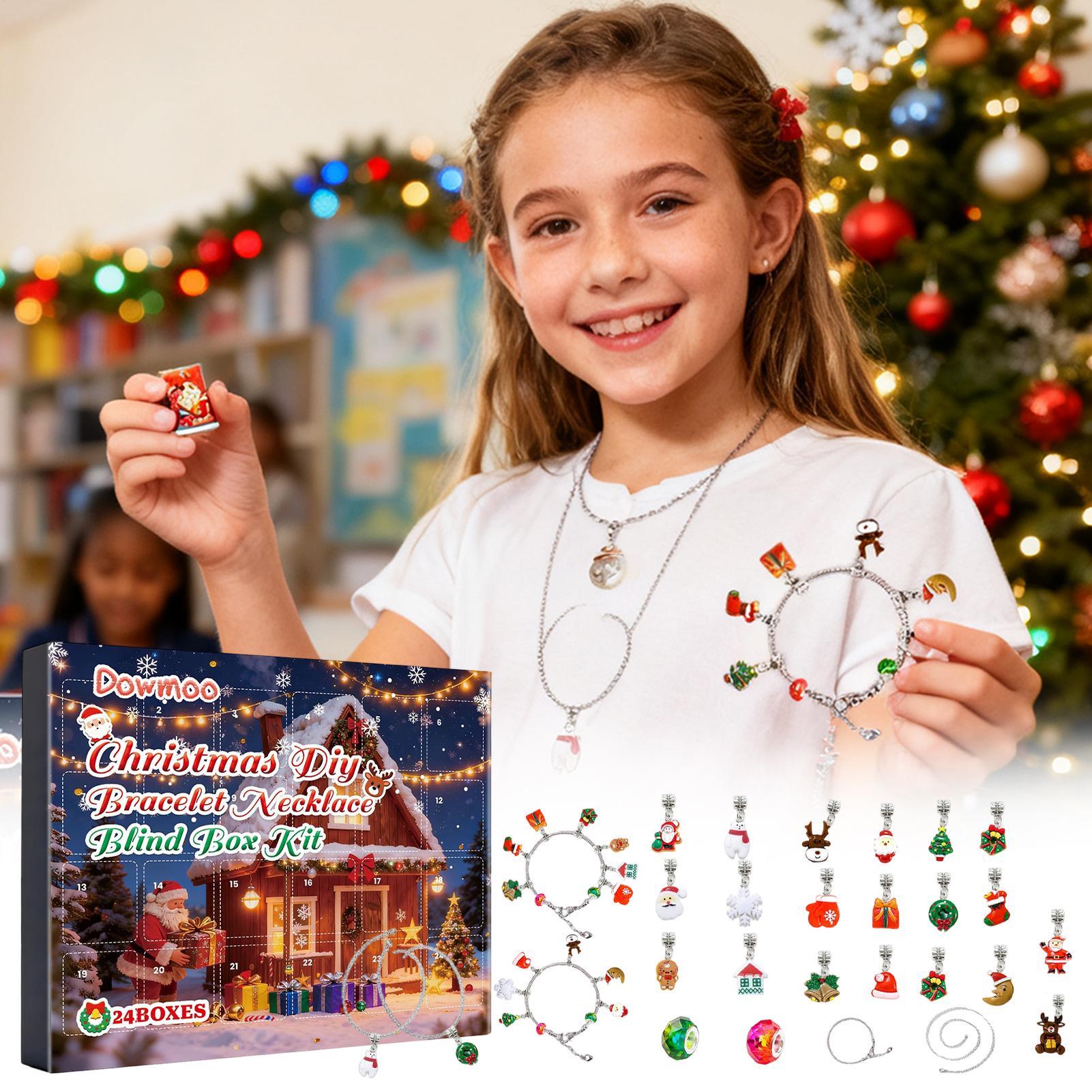クリスマスアドベントカレンダーブレスレット 24日間 クリス - Jewelry Making Advent Calendar のレビューと価格