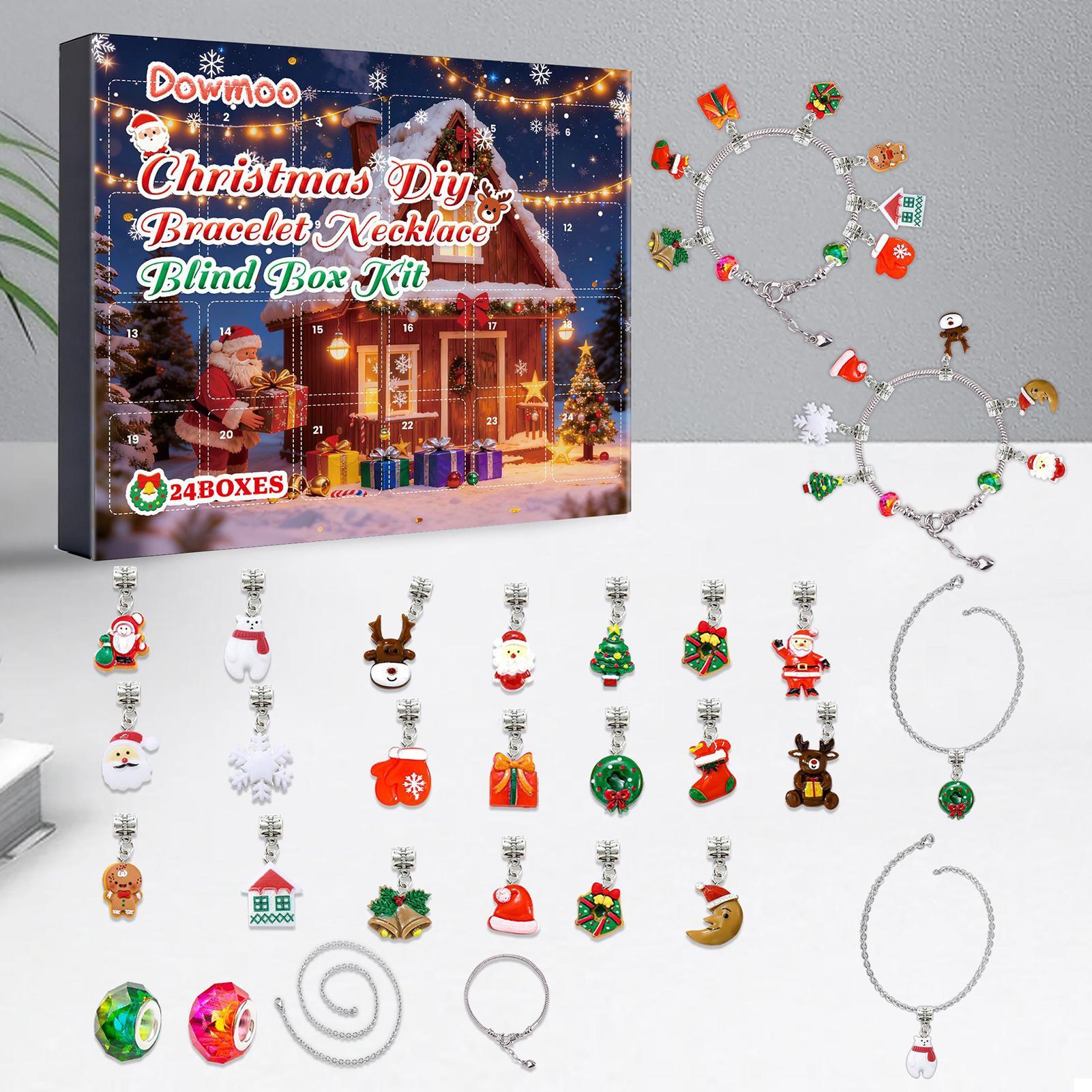 クリスマスアドベントカレンダーブレスレット 24日間 クリス - Jewelry Making Advent Calendar のレビューと価格