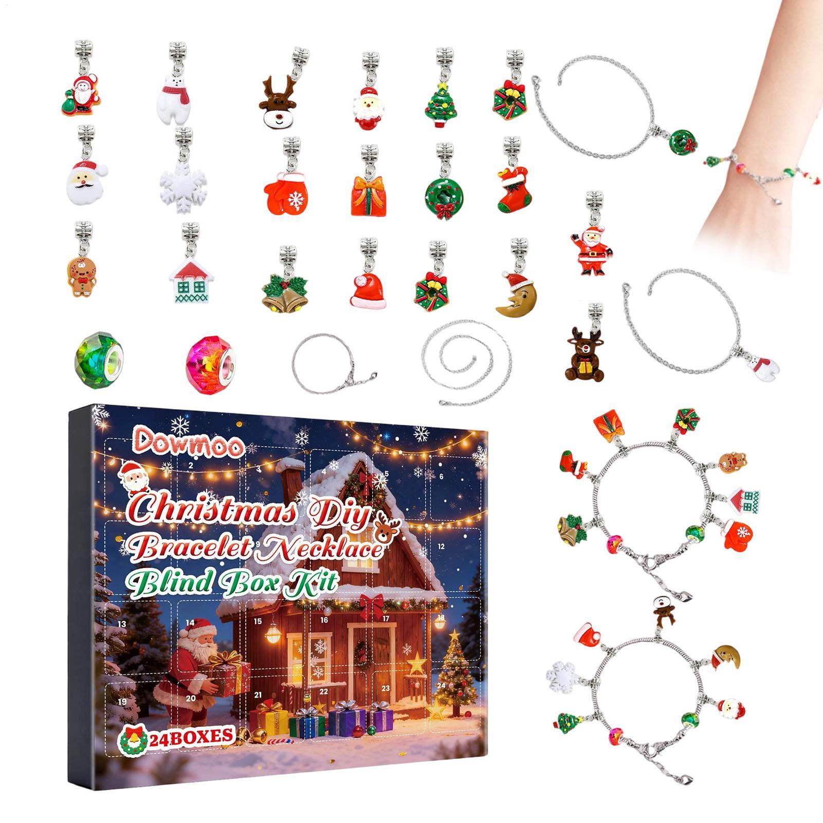 クリスマスアドベントカレンダーブレスレット 24日間 クリス - Jewelry Making Advent Calendar のレビューと価格