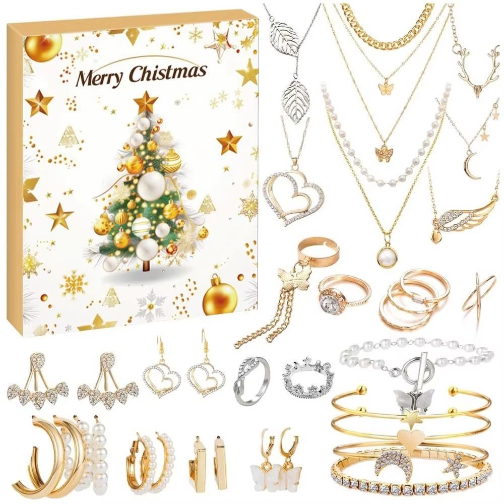 2024年DIYクリスマスアドベントカレンダー新年ギフト合金 - Jewelry Making Advent Calendar のレビューと価格