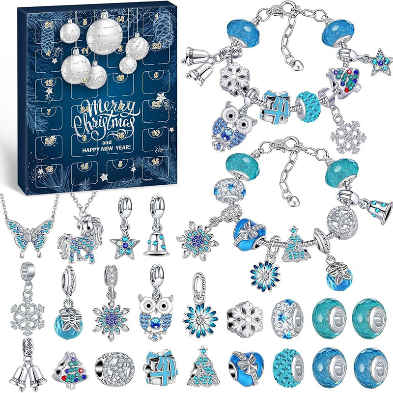 新しいクリスマスアドベントカレンダー 24日間カウントダウン - Jewelry Making Advent Calendar のレビューと価格