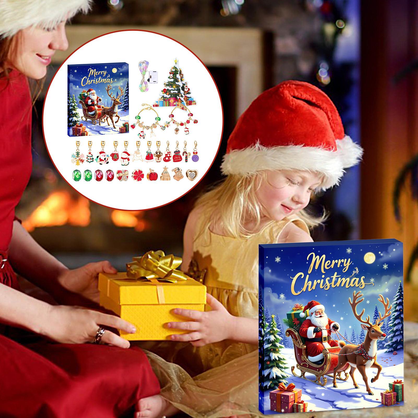 カレンダー アドベント チャーム クリスマス カウントダウン - Jewelry Making Advent Calendar のレビューと価格