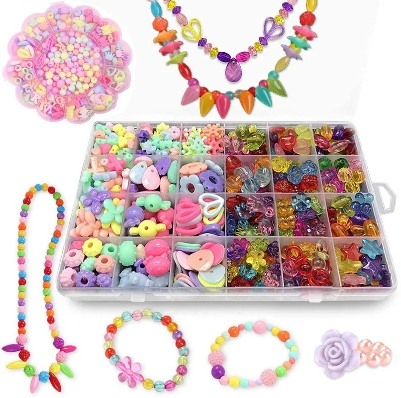 DIY-女の子のためのジュエリー作りキット,ビーズセット,ブ - Jewelry Making Kits For Girls のレビューと価格