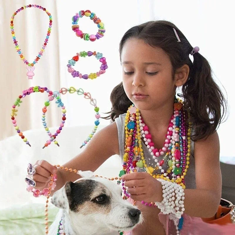 DIY-女の子のためのジュエリー作りキット,ビーズセット,ブ - Jewelry Making Kits For Girls のレビューと価格